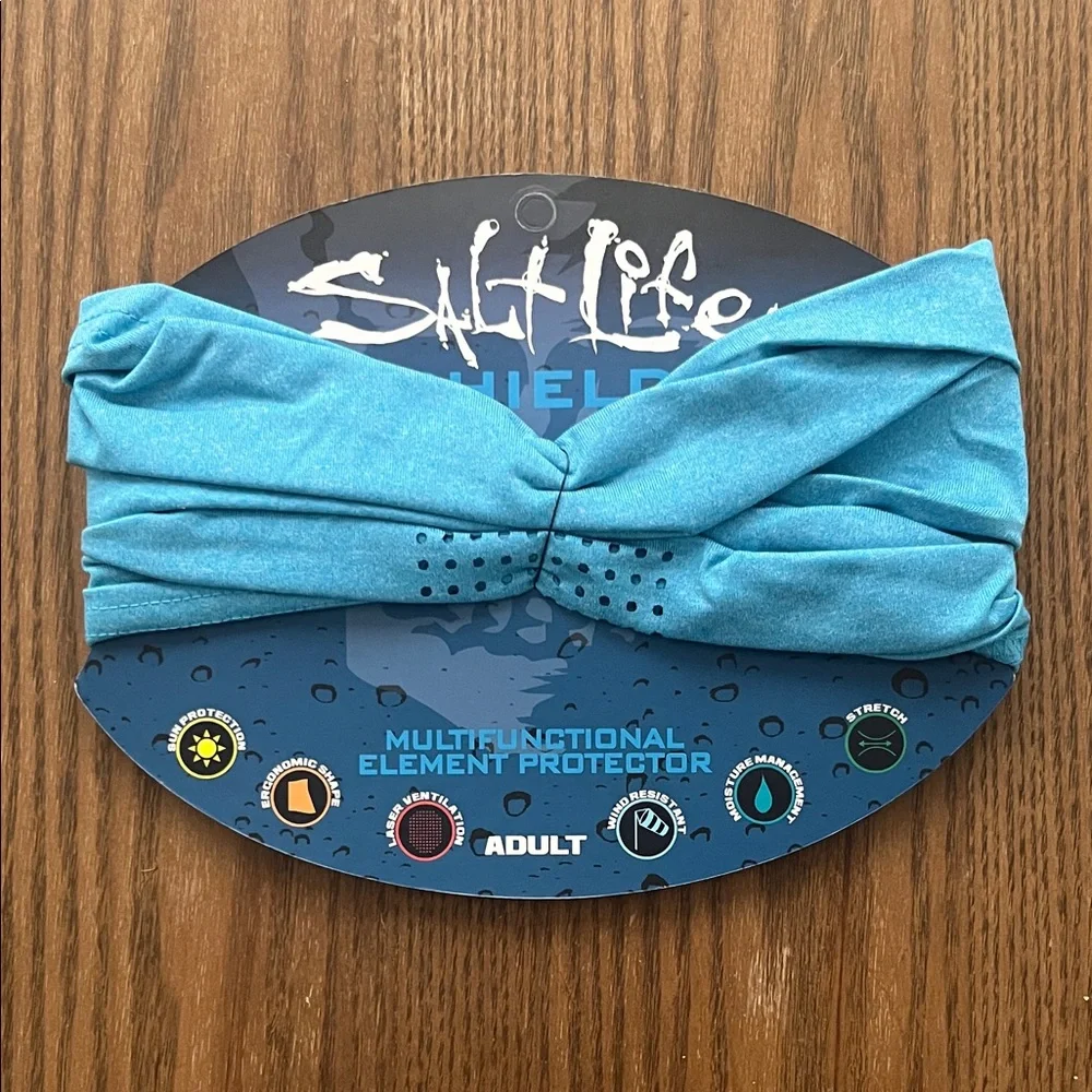 Salt life face shield blue